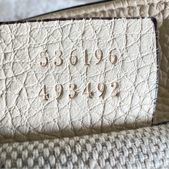 Gucci Soho Leather Shoulder Bag with Tassel Off White Color - Picture 8 of 16